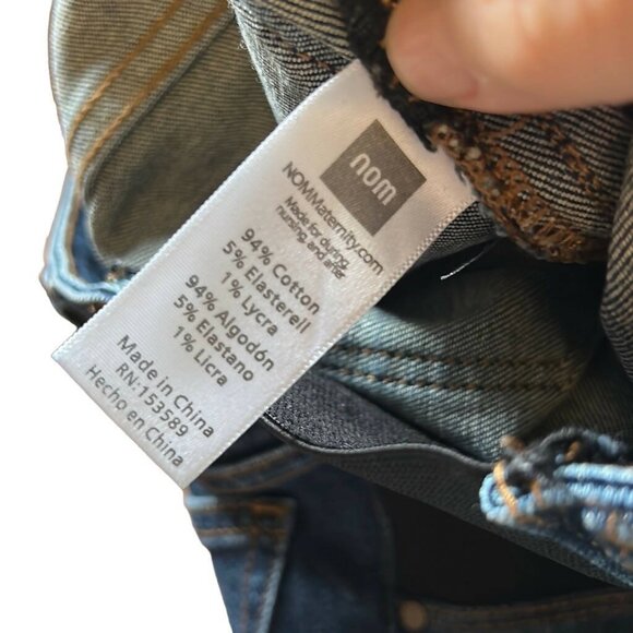 Nom Maternity Chelsea Under Belly Skinny Jeans - Blue - Picture 5 of 7